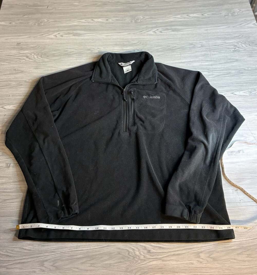 Columbia black 1/4 zip fleece size XXL